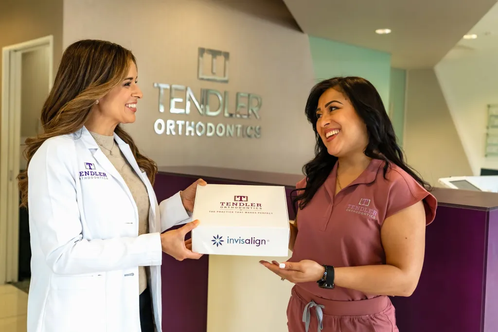 Dr. Tendler with a patient