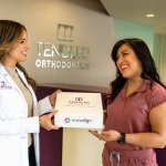 Dr. Tendler with a patient