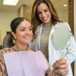 Dr. Tendler with a patient