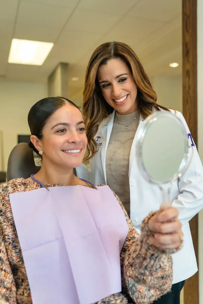 Dr. Tendler with a patient